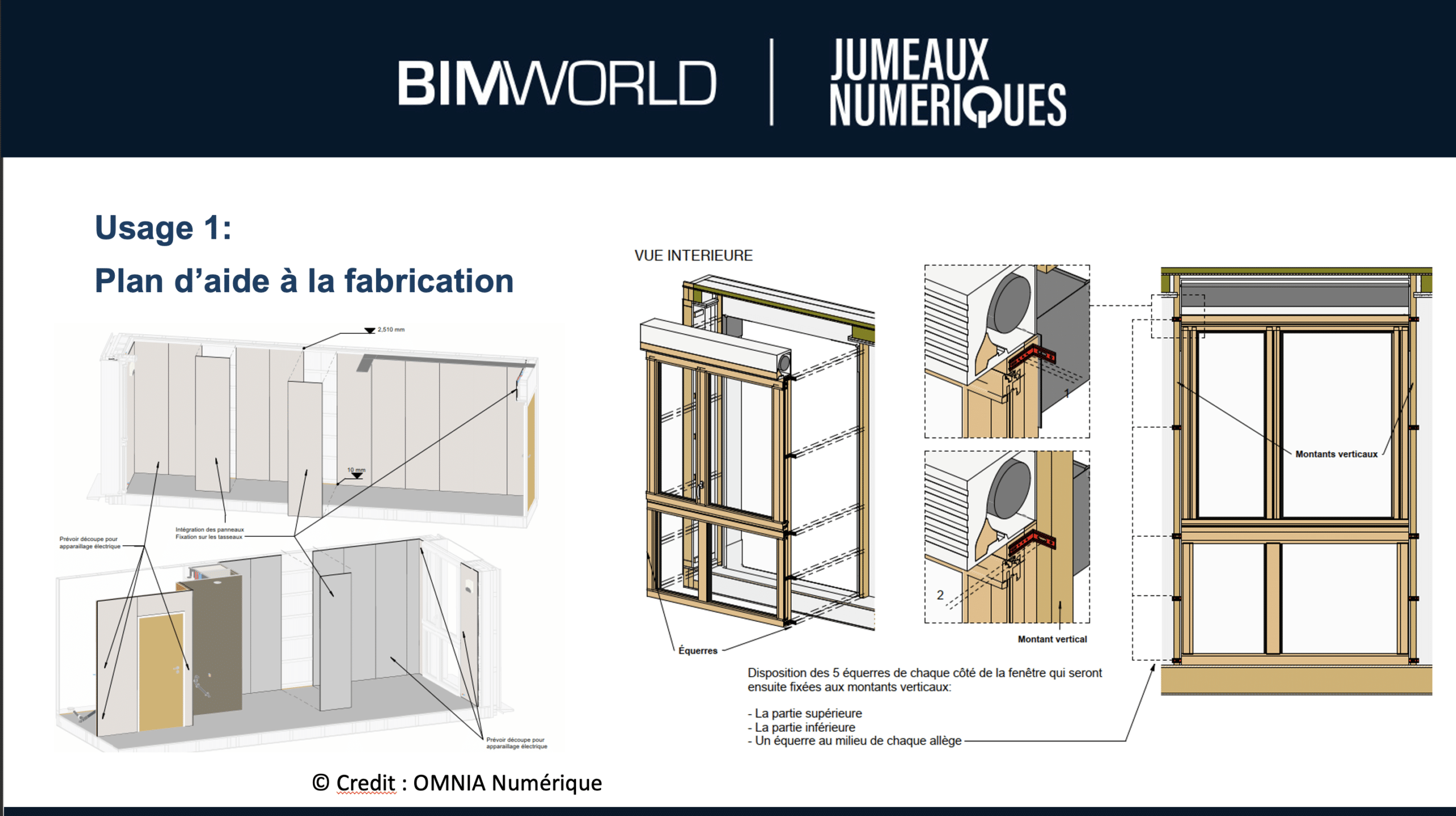 Réalisation en BIM de modules Hors Site, plans d'aide à la fabrication et continuité numérique